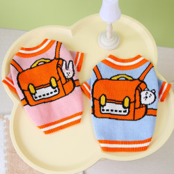 Pet Winter Clothes Bag printed design