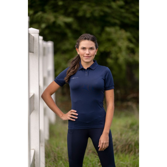 Ladies Polo Shirt -NAVY/XXS